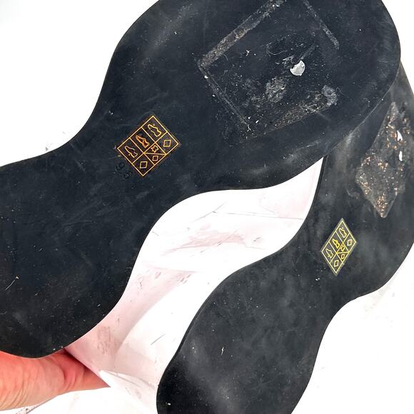 JEFFREY CAMPBELL Exhilarate Platform Wedge Sandal 9.5 White Patent Heels Glam - Picture 9 of 10